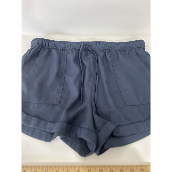 Abercrombie & Fitch Women's Medium Blue Boho Shorts Flowy Rayon Pull On - Picture 6 of 7